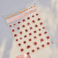 1 piece 5D color crystal star nail stickers high quality love shiny silver hollow smear rainbow flower jelly design nail sticker