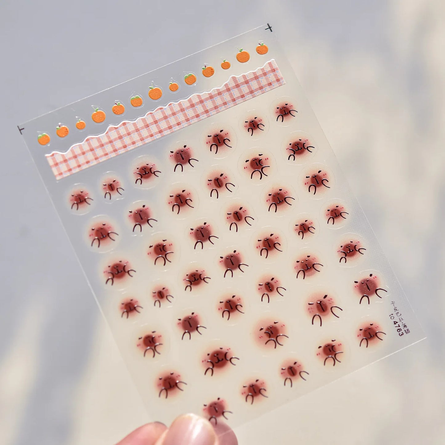 1 piece 5D color crystal star nail stickers high quality love shiny silver hollow smear rainbow flower jelly design nail sticker