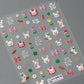 Lovely Red Fruit Strawberry Cherry Bowknot Love Heart Star Silk Ribbon 5D Nail Art Stickers Chic Self Adhesive Manicure Decal