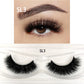 1 Pairs Makeup Eyelashes 3D Mink Lashes Fluffy Soft Wispy Natural Cross Eyelash Extension Reusable Lashes Mink 5D False Eyelash