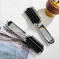 2 In 1 Mini Portable Folding Comb Mirror Diamond Air Cushion Bling Rhinestone Cosmetic Travel Pocket Hair Brush Makeup Tool