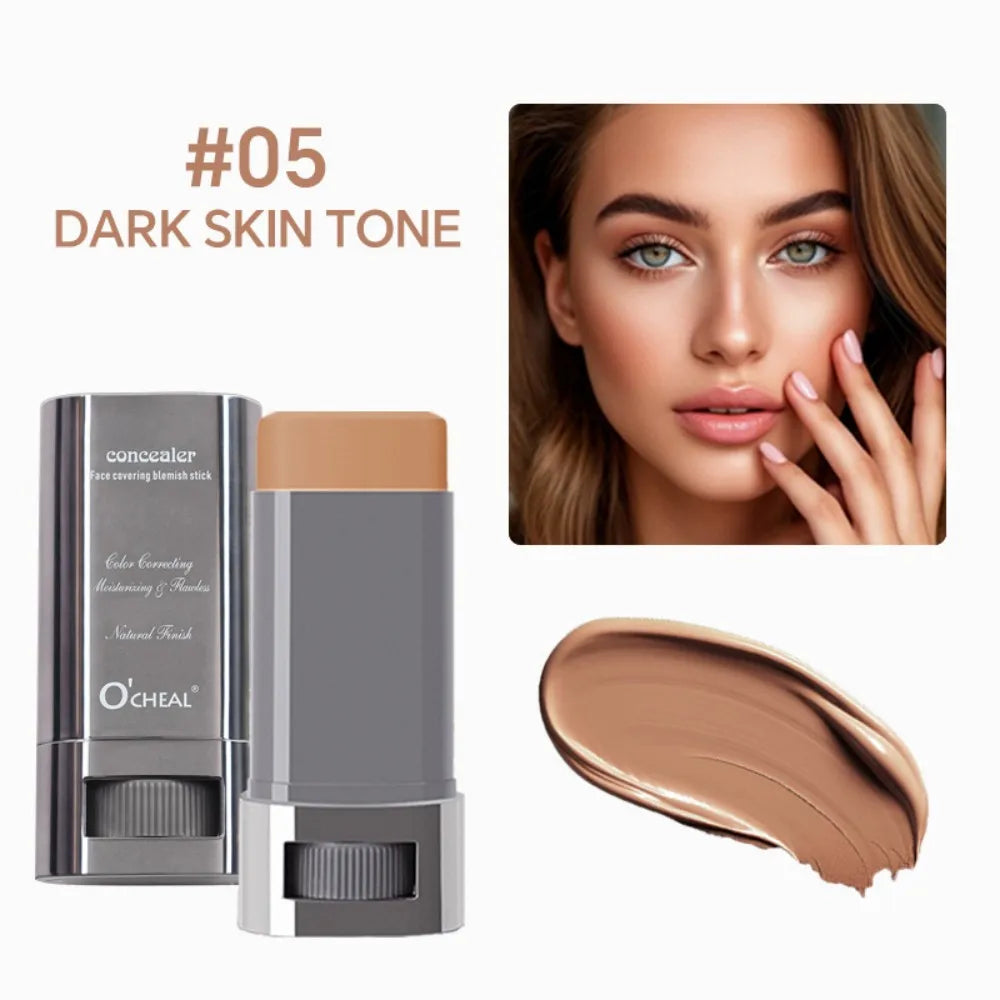 Stick Foundation Balm Serum Boosted Skin Tint Foundation Stick Smooth Plumper Hight Coverage Travel Bronze Foundation Stick Make