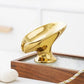 Ceramic Self Draining Soap Holder Leaf Shape Gold Silver Soap Dish with Drain Holes Bathroom Storage Holder Counter Tray