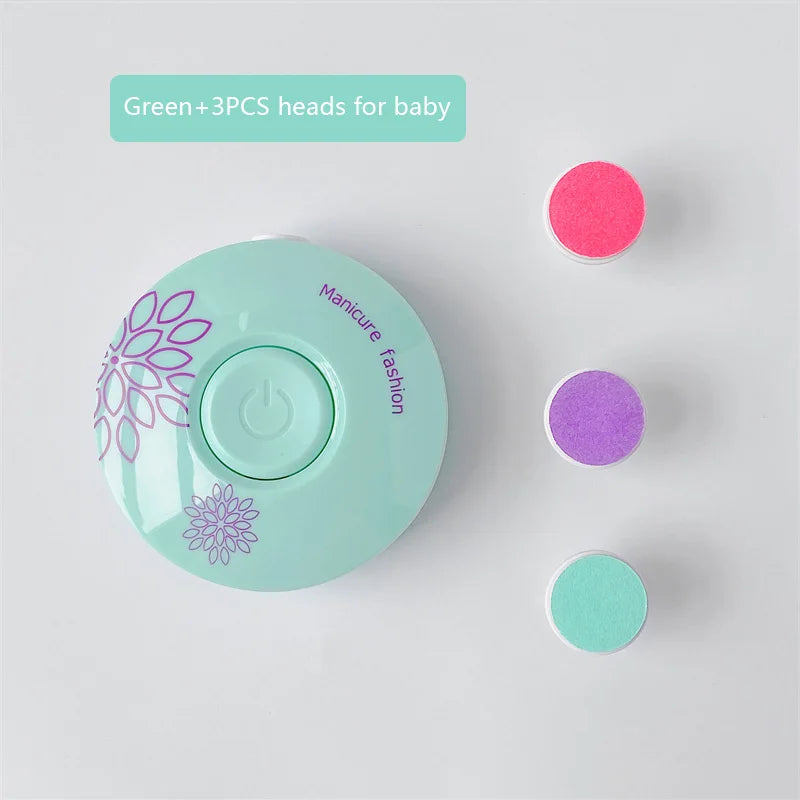 Baby Cartoon Electric Nail Trimmer Kid Nail Polisher Tool Newborn Care Kit Manicure Set Easy To Trim Nail File Clipper for Adult