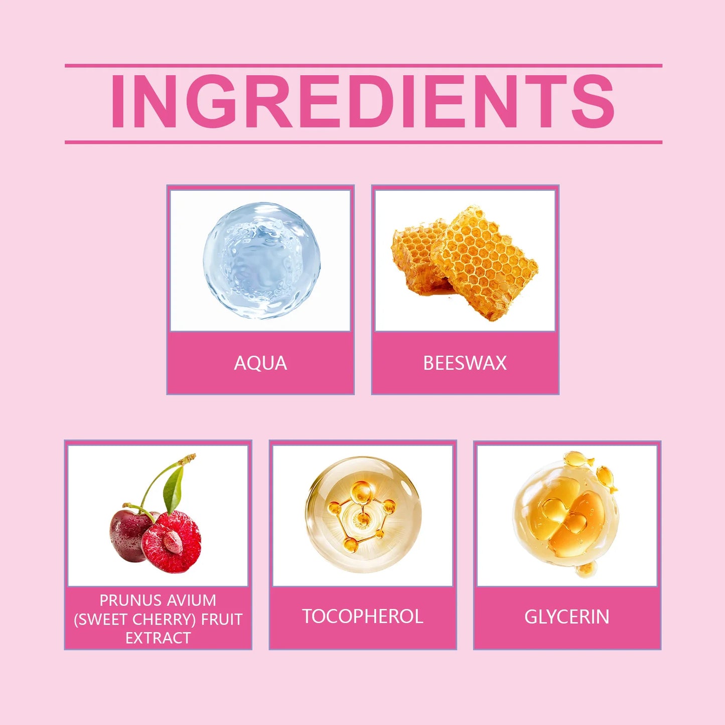 HOYGI Cherry Beeswax Lip Sleep Mask Deep Hydration Nourishing Repair Lips Balm Night Sleeping Maintenance Moisturizing Lip Care