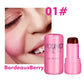 YOUNG VISION Multi-Color Jelly Blush Stick Q Pinberry Lip Dye Stick for Lip and Cheek Natural and Easy Tinting Lip Gloss Stick