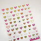 Cat's Eye 5D Gradient European Love Heart Gem Wing Crystal Geometric Colorful Self Adhesive Nail Art Stickers Manicure Decals