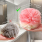 Bath Shower Loofah Sponge Bath Mesh Pouf Shower Ball Body Scrubber Exfoliating Bath Sponge for Women and Men (Large-45G)