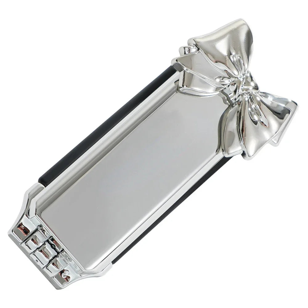 2 In 1 Mini Portable Folding Comb Mirror Diamond Air Cushion Bling Rhinestone Cosmetic Travel Pocket Hair Brush Makeup Tool