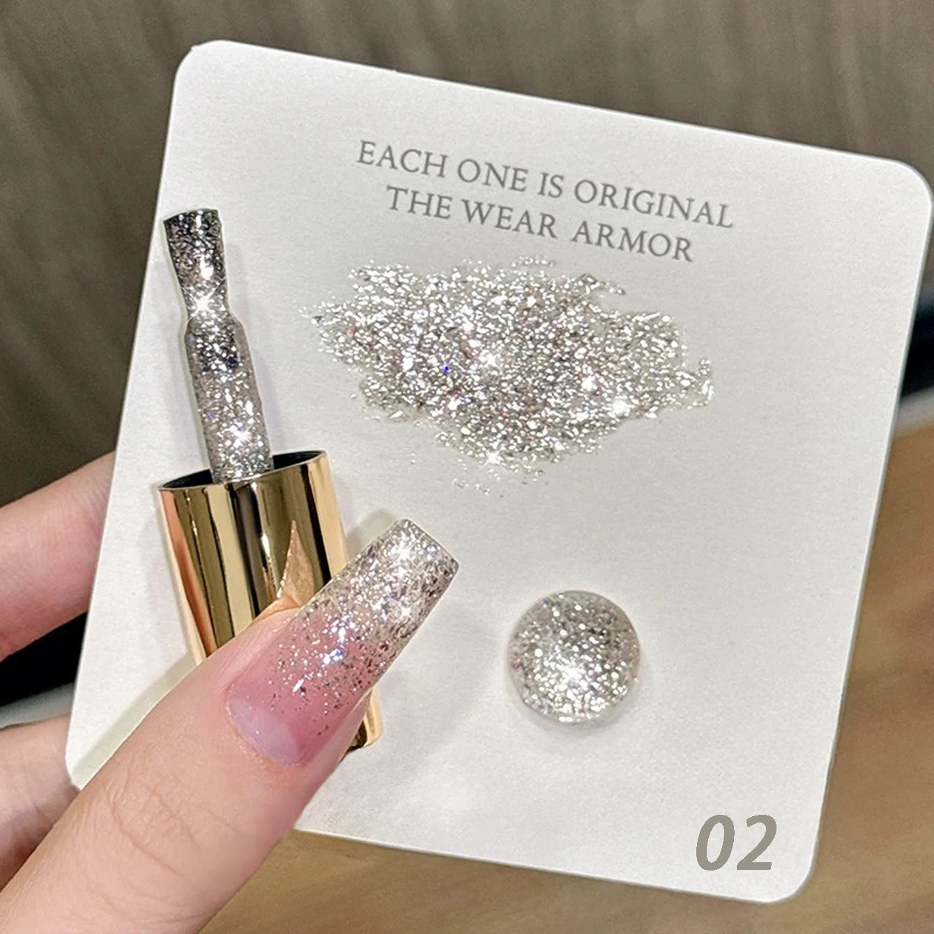 MIANEL 1-12PCS Star-chasing Moon-chasing Gel Nail Polish 2026 Popular Whitening Strobe Sequin Flashing Nail Polish White Nails