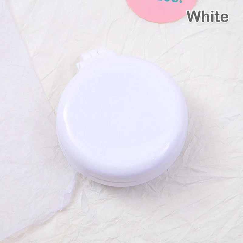 Mini Hair Comb With Mirror Foldable Comb Travel Portable Massage Women Girl Hair Brush Macaron Airbag Comb Styling Tools Gift