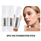 O'CHEAL Temperature Changing Foundation Stick Facial Coverage Blemishes Pores Double-Headed Face Matte Makeup Foundation Cream