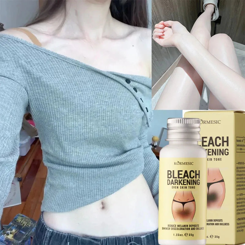 Body Whitening Cream Private Parts Underarm Dark Skin Bleaching Serum Niacinamide Whitening Lighten Dark Spots Snow Bleach Cream