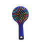 Rainbow Air Volume Paddle Hair Comb Brush with Makeup Mirror Detangler Hair Curl Straight Massage Comb Brush Hair Styling Tools
