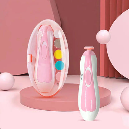 Nail Clipper Toddler Toenail Care Set  Electric Baby Nail File Nail Scissors Blue Pink Boys Girls Safe Not To Hurt Baby Hands
