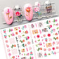 1pcs Sakura Flower 3D Nail Stickers White Cherry Blossom Nail Art Decals Spring Summer Adhesive Slider Decor Wedding Manicure
