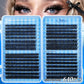 800Pcs Individual Cluster Lashes D Curl 30D 40D 50D 60D Mixed 8-16mm DIY Lash Extensions Wispy Volume False Eyelashes