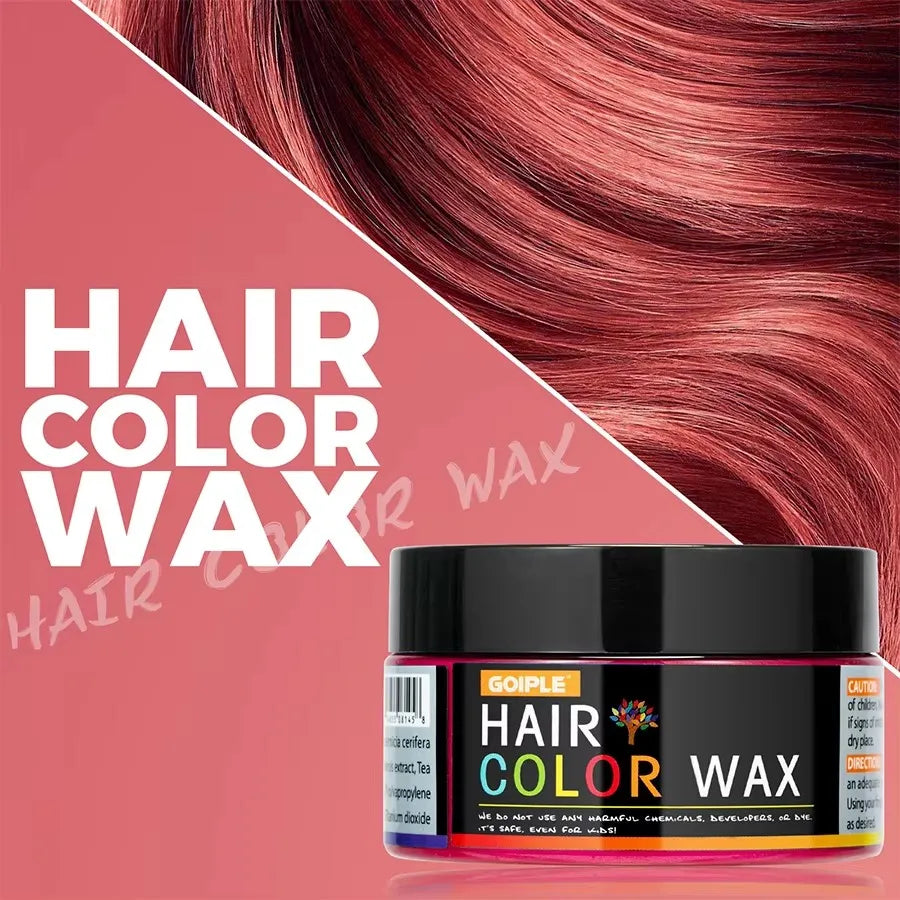 GOIPLE Fashion One-Time Hair Color Wax Styling Temporary Dye Cream Gel Diy Mud Pomade For Beards Eyebrow Easy To Wash
