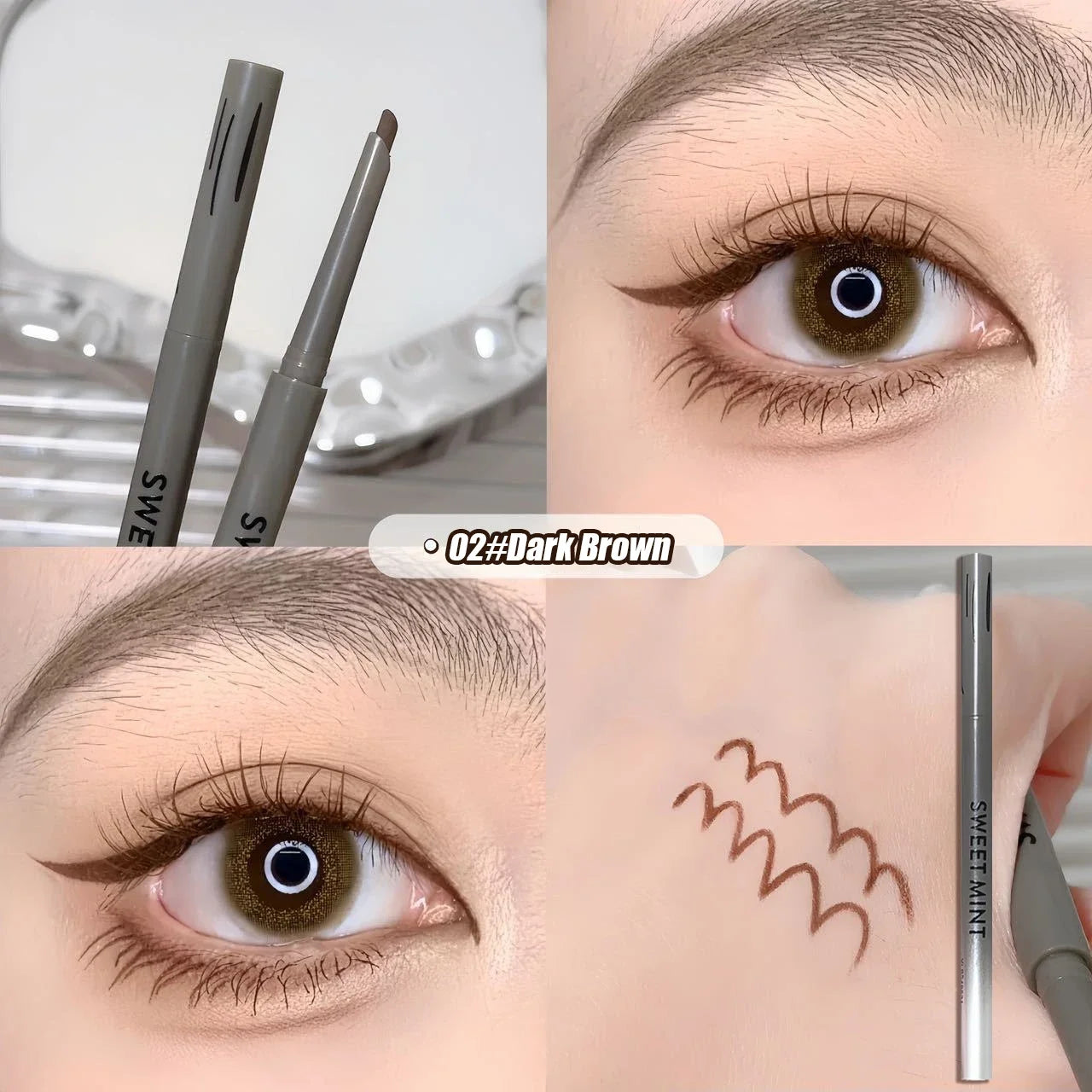 Smooth Eyeliner Gel Pen Matte Lower Eyelid Lying Silkworm Pencil Sweatproof Waterproof No Smudge Inner Eye Liner Stick Makeup