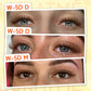 LUKATME Brown 5D M Curl Fox Eyelash Extensions 7-14mm Premium Soft Volume 5D Lashes Foxy Eye Brown False Mink 5D W Eyelashes