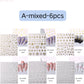 1piece 5D glass fragment nail sticker high quality stained glass window grille design glitter art decoration design nail sticker