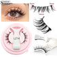 Reusable Magnetic Eyelashes 1 Pair Natural Curly Fluffy Magnetic False Eyelashes No Glue Needed Lashes Makeup with Tweezer Set