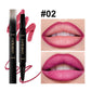 HANDAIYAN 2 in 1 Double-end Matte Lipstick Pencil Lipliner Waterproof Long Lasting Matte Lip Liner Pen 6 Colors Lipsticks Makeup