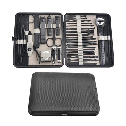 36 pcs New Professional Manicure Set Pedicure Grooming Kit Includes Scissors, Nail Files, and Travel Case Perfect for Gift
