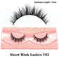 Half Eye Lashes Natural 3D Mink Short False Eyelashes Fluffy Wispy Cross Strip Fake Lashes Soft Half Eyelashes Extension Makeup