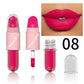 Lipstick Lip Gloss 2-in-1 Matte Lip Color Velvet Lip Glaze Waterproof Long Lasting Non-marking Natural Lip Tint Blam Cosmetic