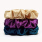 3PCS 100% Natural Silk Women Hair Ties High Quality Hair Scrunchies (19Momme) Women Big Hairbands Hair Accessories