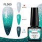 FOUR LILY 7ml Thermal Nail Gel Polish 3 Colors Changing Semi Permanent Soak Off UV/LED Nail Supplies Gel for Manicure Design