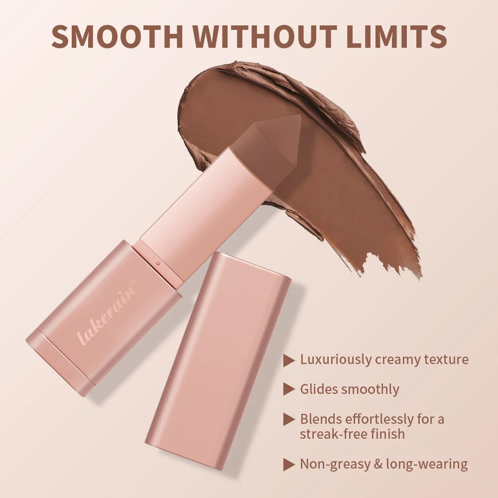 3D Bronzer Contour Stick Face Makeup Lasting Smooth Contour Bronzing & Contouring 2 IN 1 Creamy Bronze Stick Cosmetics 5 Colors