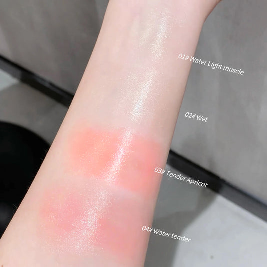 SHAQINUO Milk Jelly Moisturizing Blush Stick Create Creamy Skin Tender and Brightening Cheeks Makeup Highlighting