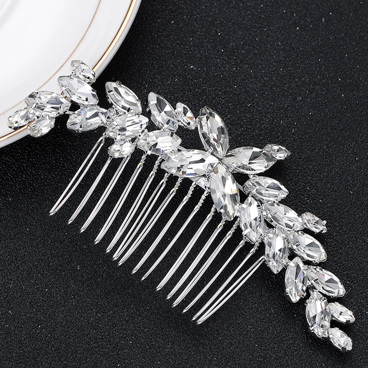 Wedding Comb Head Jewelry Bride Hair Clips Headpiece Crystal Women Tiaras Bridal Hair Accessories Women Hair Ornaments SL