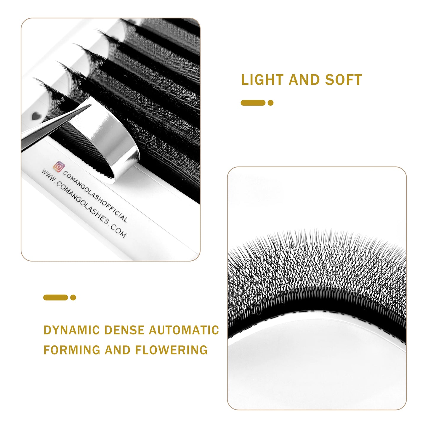 CoMango W Eyelash Extension Automatic Flowering 2d/3d/4d/5d/6d/8d W Fake Lashes 0.07 CD Premade Volume Fans Individual Eyelashes