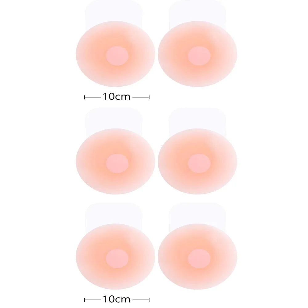 1-3Pairs Reusable Women Breast Petals Lift Silicone Nipple Cover Invisible Petal Self Adhesive Strapless Backless Stic