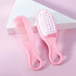 2Pcs/Set Baby Hairbrush Comb Portable Newborn Infant Toddlers Soft Hair Brush Head Massager Comb Set Baby Kid Hair Care Supplies