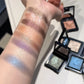 Monochrome Eyeshadow Palette Chrome Blue Pearl Glitter Highgloss Brightening Lasting Waterproof Metallic Luxury Eyeshadow Makeup