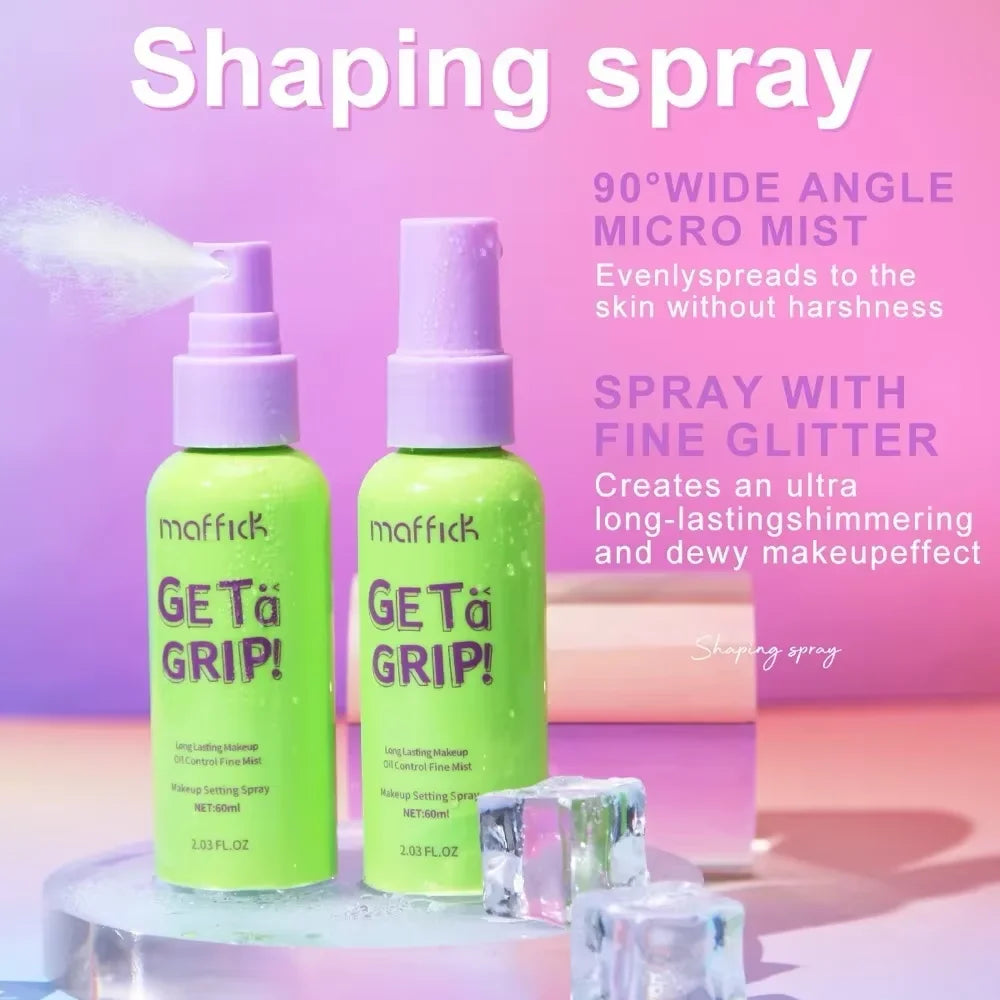 Misty fog keeps makeup in place and locks colors. Setting spray long-lasting, shimmering, makeup without smudging, oil-control