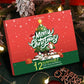 Christmas Countdown Calendar Makeup Kit 12pcs Face Makeup Kit Lipstick Eye Shadow Concealer Cosmetic Christmas Gift Box for Girl