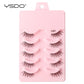 YSDO 5/10 Pairs Half Lashes Cat Eyelashes Soft Natural Clear Band False Lashes Natural Wispy Faux 3d Mink Eyelashes Makeup Tools