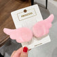 Y2K Sweet Cute Angel Wing Plush Hairpins Korean Girls Hair Clip Accessories Barrettes Hair Clips Headdress Headwear Ornaments