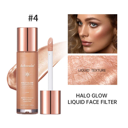 Bronzer Facial Gloss Liquid Highlighter Permanent Setting Contouring Liquid Moisturizes Soothes Long-lasting Effect Face Filter