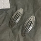 Vintage Hollowed Out Pattern Hair Clips Y2K Geometric Silver Oval Snap Hairclips Punk Metal Side Hairpin Korean Hair Accessories