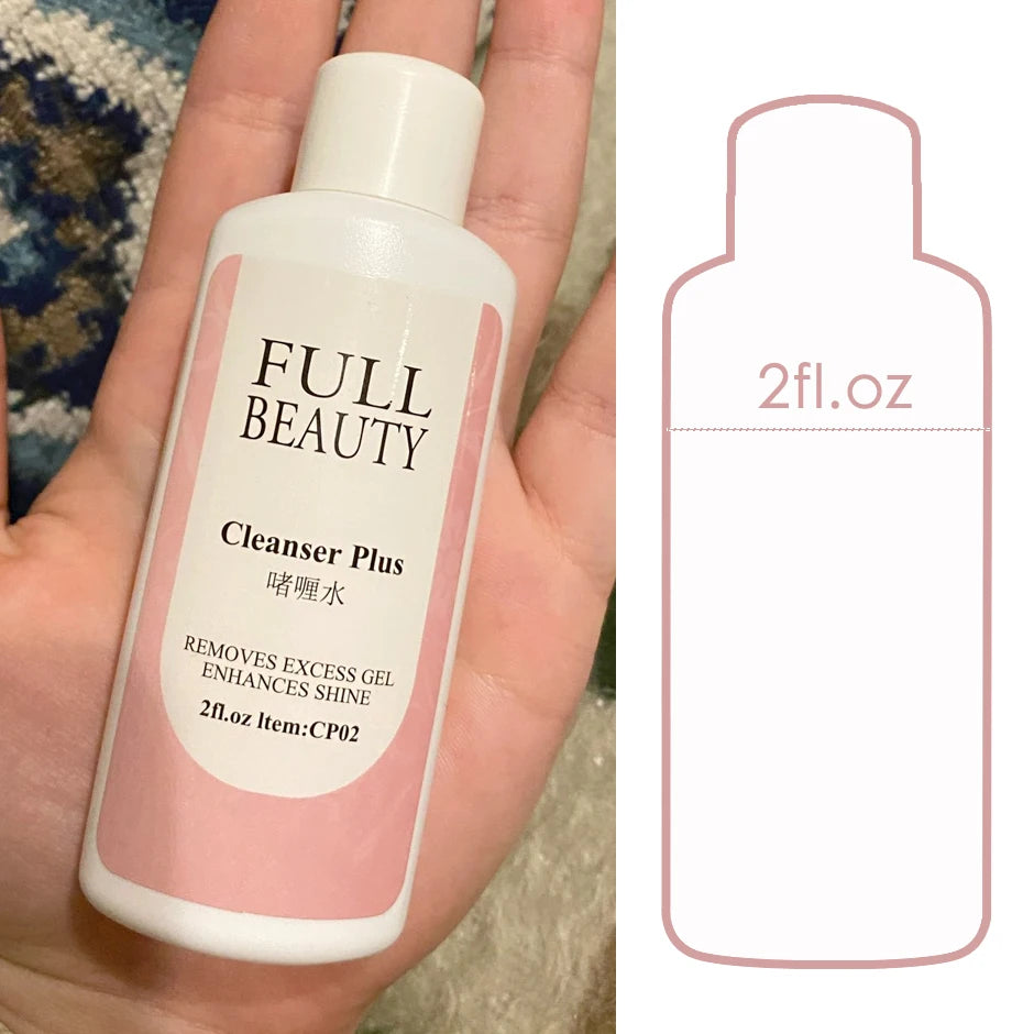60ml Surface Sticky Layer Nails Degreaser Solution Excess Gel Polish Remover Liquid Cleanser Plus Manicure Solvent Tool Supplies