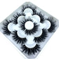 AMSDCN 5 Pairs 3d Mink Dramatic Volume Lashes Bulk Faux Thick Long Wispy Natural Mink Lashes Pack Short Wholesales Natural False