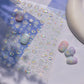 Magical Blow Bubbles Goldfish Bunny Rabbit Cat Kitten Shape Shiny Dreamy Bubbles 5D Nail Art Decorations Sticker Manicure Decal