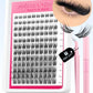 GROINNEYA Lash Clusters Kit Fluffy Individual Lashes C Curl Cluster DIY Lash Extension Kit Lash Bond and Seal Eyelash Extensions