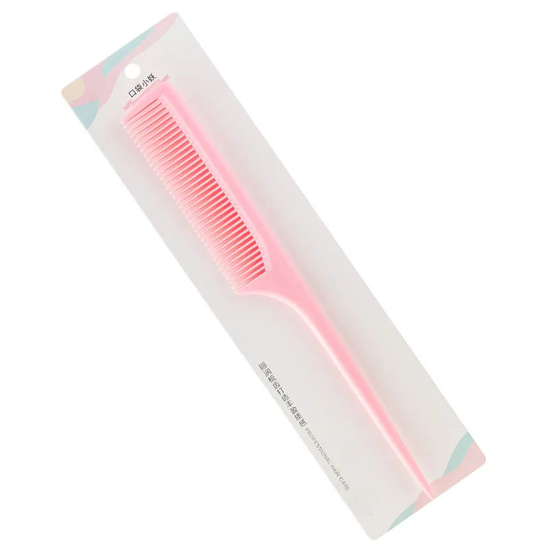 Macaroon Color Pointed Tail Styling Comb Anti Static Hair Dye Brush Barber Salon Steel Needle Pin Rat Tip Hair Comb Accessories